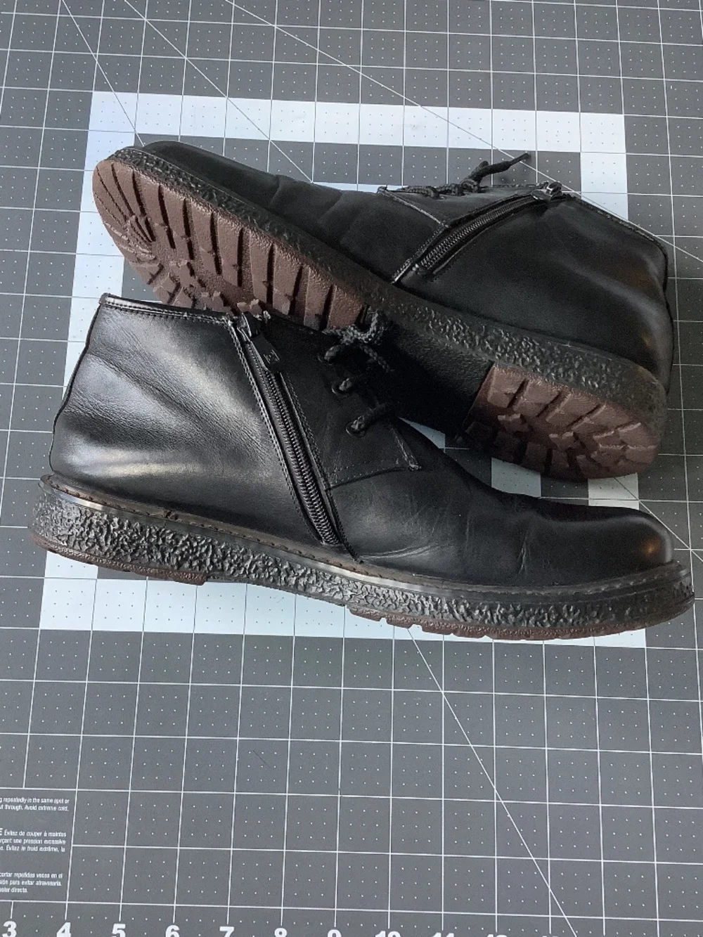 Highlander Tofa Men Soes Winter Boots Genuine Leather, Size 10, Black